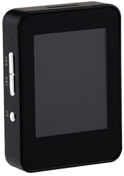 Mini MP3 Digital 4.6 cm Schermo E-Book Lettore musicale Sport Radio Registrazione vocale Cronometro Registratore Multifunzionale Nero 4G