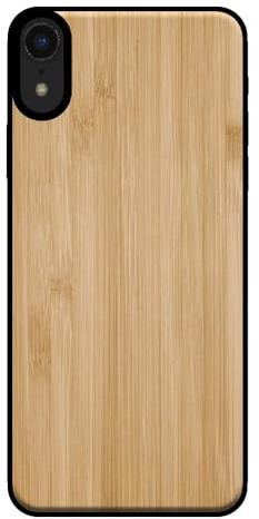 Hülle passend für Smartphonica Handyhülle für iPhone Xr in Holz-Optik - Back Cover Bambus Kunstholz Hülle - Braun/Kunstholz;TPU/Back Cover