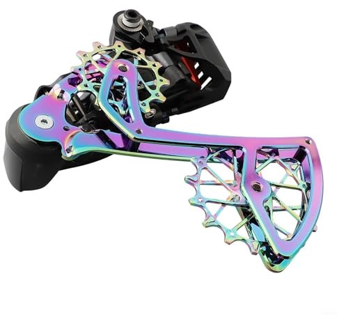 Schaltwerk Innenplatte, hinterer Hebelarm, Fahrrad-elektrisches Schaltwerk Innenplatte für Garbaruk Schaltwerkkäfig (Regenbogen)