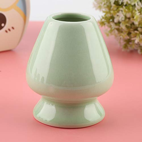 Tbest Support de Fouet Matcha en Céramique, 1 Pièce, pour Matcha Chasen en Bambou, Accessoires pour Service à thé (GREEN)