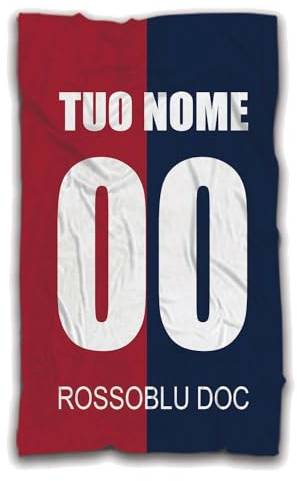 MOCHEIA SHOP Telo Mare Genoa Calcio in ottima Microfibra Idea Regalo Tifoso Genoano