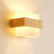DELIPOP Wandleuchte Innen Holz, Vintage Wandlampe Innen mit Weiß Glas Lampenschirm, Up Down Leuchte für 1x E27 Leuchtmittel LED Wandbeleuchtung für Treppenhaus Flur Schlafzimmer Wohnzimmer