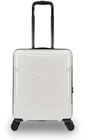 Invicta Trolley Travel Handgepäck, 33 Liter, starr für die Kabine mit 4 drehbaren Rädern, Weiß, Einheitsgröße, Modern