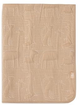Jollein Babydecke Jungle Jambo, Biscuit/Oatmeal - 75x100cm - 100% Baumwolle, Innenseite 100% Polyester - Für Babywiege - 2.0 TOG