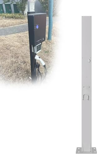 EV-Ladestation Halterung, Tesla-Ladeständer, Ladesäule für Fahrzeuge mit neuer Energie, Bodenständer für Ladestationen für Elektrofahrzeuge, Organizer für den Innen- und Außenbereich(Wit,150cm/59in)