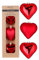Christbaumschmuck Herzen Glas 8cm 3er Set - matt & glänzend - Christbaumkugeln für Weihnachtsbaum - Weihnachtskugeln & Weihnachtsbaumschmuck zu Weihnachten Rot - Merry Red