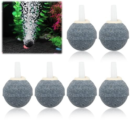 brileze Aquarium 2.5cm Air Stone Ball Bubble Diffuser Release Tool Pond Oxygenator Air Ball Air Pump Accessories for Nano Air Pumps Small Buckets and Fish Tank