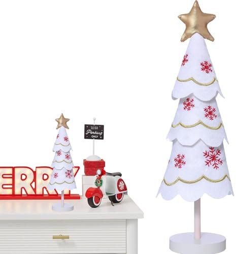 Decoración de Mesa para árbol de Navidad,Árbol de Navidad Decorativo de Mesa - Árbol de Navidad de Mesa Independiente de 12,2 Pulgadas | Adornos de árbol de Navidad de sobremesa, Accesorios navideños