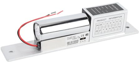 Electric Mortise Lock Magnetic Automatic Pin Lock Stainless Steel+Aluminum Alloy Magnetical Automatic Induction Access Control Automatic Door Lock Keys Locks