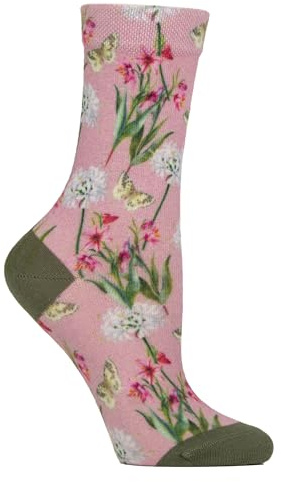 SockShop Socken Damen Mit Lustige Bunte Muster Atmungsaktiv Socken Mit Blumen Motiv Für Frauen