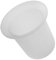 FOMIYES Tasse De Toilette Bol Porte-Brosse De Toilette Uniquement Accessoires De Salle De Bain en Cristal Tasse Rester Porte Brosse WC en Verre Étagère Porte-Piston Blanche Un Verre