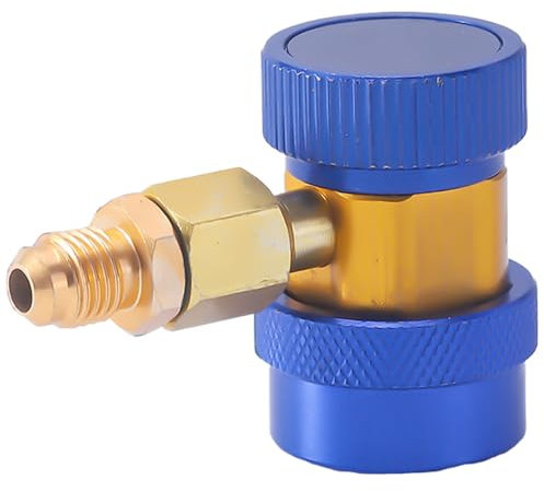 znutc Raccords Automobile Pour Climatisation - Kit De Recharge De Climatisation Avec Adaptateur À Connexion Rapide,Raccord de Conversion Étanche Réglable Haute/Basse Pression pour Véhicule et