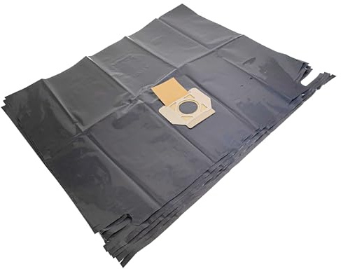 vhbw 5x Entsorgungsbeutel Ersatz für Makita W107418355 für Staubsauger | 37,3cm x 21,3cm Schwarz