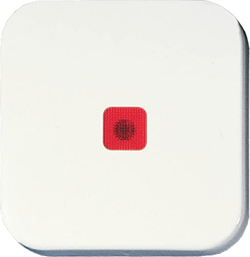 Opus 560.404.02 Flächenwippe für Schalter und Taster, mit roter Linse, reinweiß