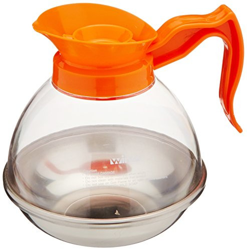 Winco Decanter Decanter in plastica per caffè, 64 once, acciaio inox