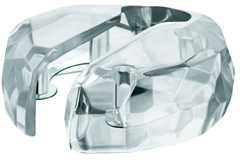 guzzini 20630000 trasparente tagliacapsule cristalli pc acciaio inox ø6xh2,1cm