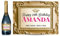 TigerMill Publishing Personalised Gold Effect Champagne Labels for Any Occasion or Event, Birthday, Wedding, Engagement, Anniversary, Hen Night, Christmas, Congratulations etc… (Gold/Pink)