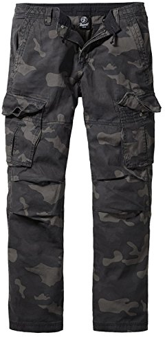 Brandit Cargohose Texas Slim Darkcamo L