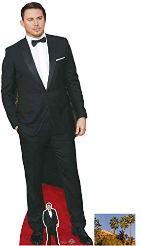 Fan Pack - Channing Tatum Black Bow Tie Lifesize and Mini Cardboard Cutout/Standup - Includes 8x10 Star Photo