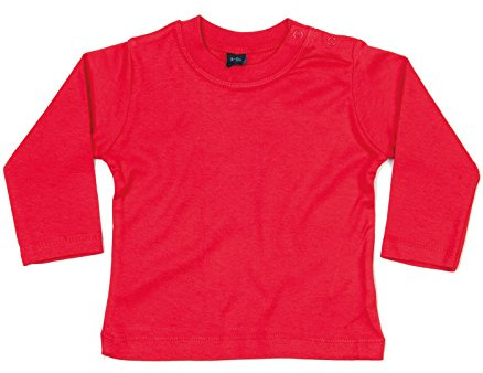 BabyBugz Baby Boys/Girls Long Sleeve T Shirt Red 12-18 Months