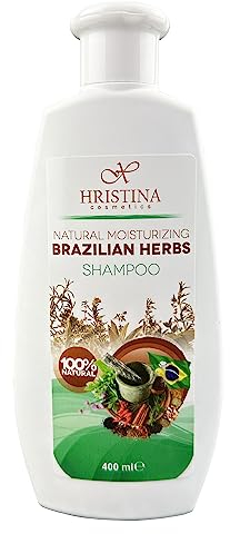 Natürliches brasilianisches Kräutershampoo mit Argan-, Orangen- und Zitronengrasöl sowie Rosmarin. Feuchtigkeitsspendende und verdickende Kräuteressenzen, 400 ml