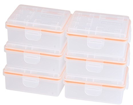 Newmowa 6pcs Battery Storage Case for Canon LP-E6 Nikon EN-EL15 Panasonic DMW-BLF19