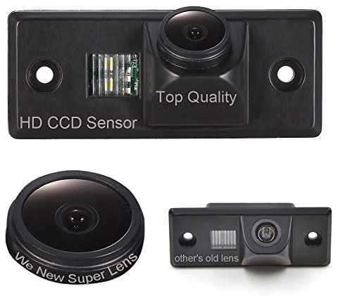 Kalakus Auto Nummernschild Rückfahrkamera mit HD CCD Rückfahrsystem Einparkhilfe für Golf Variian/Tiguan/Touareg/Polo/Jetta/Passat/Bora/Skoda Porsche Cayenne/Touran/Santana