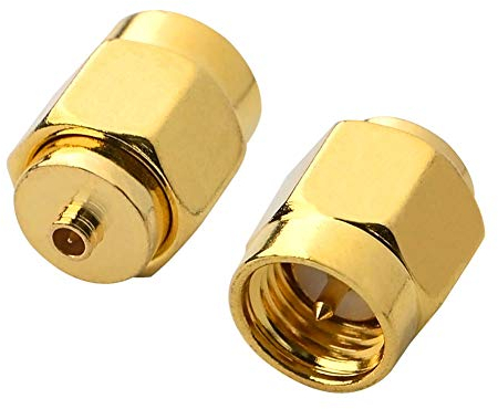 Boobrie Koaxialstecker SMA männlich auf U.FL/IPX männlich Adapter, 2 Stück, SMA auf IPX/U.FL, 50 Ohm, für Antennen, WLAN, Mini PCI, Bluetooth, PDA, GPS, Drohne, Sender, elektronische Messinstrumente