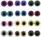 Julie Wang 30 Paare 12mm Eule Vogel Vogel Glasaugen Realistische Paar für Kunstpuppen Skulpturen Requisiten Masken Fursuits Schmuckherstellung Präparatoren Flatback