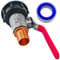 IBC Container Zubehör Adapter Kappe Deckel - Tank Adapter mit Kugelhahn und 1 Zoll Schlauchtülle