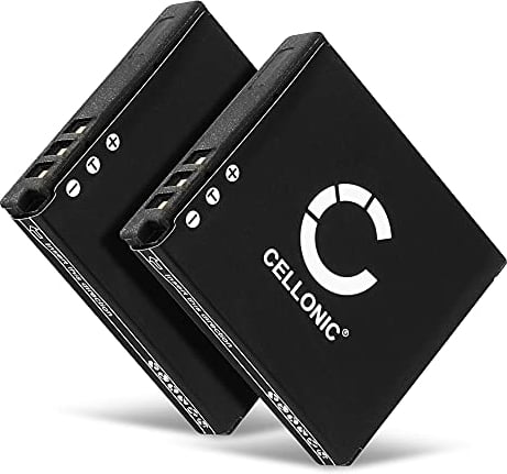 CELLONIC, Battery for Camera compatible with Panasonic Lumix DMC-FS3, DMC-FX35, DMC-FX30 (3.7V, 1050mAh) 2 Pieces