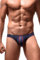 Newsywell Hommes String en Soie Glacée Bikinis Micro Tanga Taille Basse Élastique Pouch Briefs Underwear Bleu Royal Moyen
