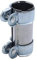 Takpart Morsetto doppio per raccordi per tubo di scarico, diametro 45 mm x 125 mm