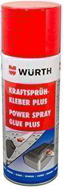 Würth Kraftsprühkleber Plus 400 ml Kraftsprühkleber Sprühkleber für Schwammscheibe Reibebrett Kleber