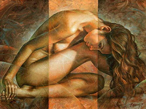 WAWDH Nackte sexy Frau Puzzle 1000 Teile,Intellektuelle Entwicklung Pädagogisches nach Hause Interessante Dekompression Brain Challenge Puzzle für Jugendliche Kinder-50cmx75cm