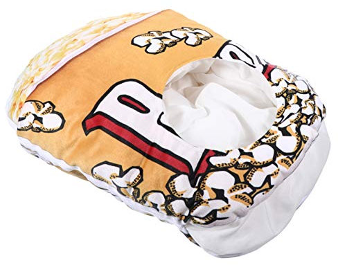 Amosfun Popcorn Form Party Kopfbedeckung Hut Neuheit Essen Hut Maskerade Cosplay Party Leistung Rollenspiel Warmen Plüsch