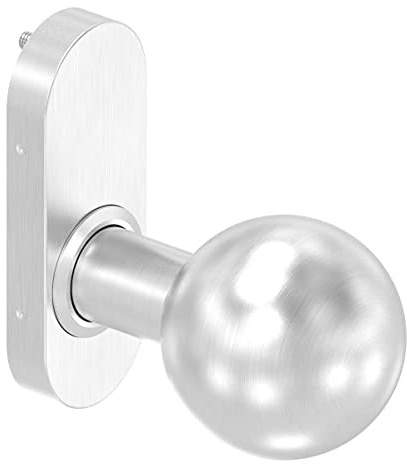 Türdrücker gerade mit Kugel Ø 50 mm feststehend V2A