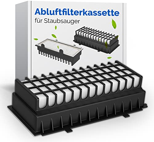 VIOKS Cassette filtrante de rechange pour aspirateur Bosch Siemens 00577281 00573928 pour aspirateur, filtre Hepa, cassette filtrante, filtre à lamelles, filtre hygiénique