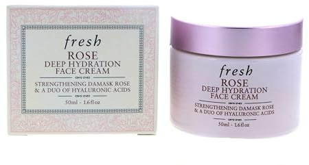 Fresh Rose Deep Hydration Strengthening Face Cream, 1.6 Ounce