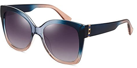 BAJIE Sonnenbrille Katzenaugen-Sonnenbrille Damen Trend Net Promi-Sonnenbrille Damen-Sonnenbrille