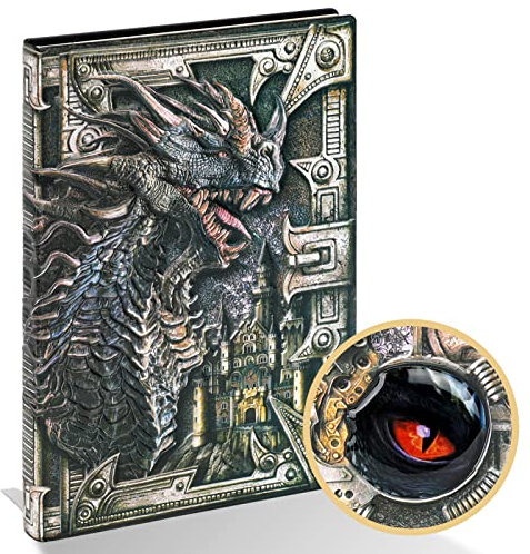 3D Dragon DND Journal Schreiben Notizbuch, Fantasy D&D Leder Notizbuch für Dungeons and Dragons Geschenke Nerdy DM & Spieler RPG Liebhaber Zubehör, 200 Seiten A5 Tagebuch für Männer oder Frauen