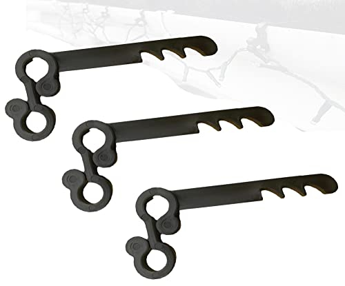 Dachrinnenbürsten-Clips, hält Laubschutzbürste an Ort und Stelle und Weihnachtslicht-Dachrinnen-Clips, Dachrinnen-Clips, 30 Stück