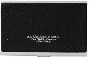 A.G. Spalding & Bros. Portabiglietti da visita Metallo Pelle