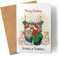 Kiddle-Design Weihnachtskarte Freundinnen Frohe Weihnachten Karte Personalisiert Grußkarte Faltkarte Beste Freundin Geschenkkarte als Weihnachtsgrüße Gutschein