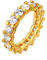 FindChic Ring Damen Gold Cubic Zirkonia Ring ais Kupfer Solitärring Diamant Ehering mit Stein Ewigkeitsringe Geschenk für Herren 5mm breit 59