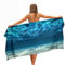 Ulticool Mikrofaser Handtuch - Ozean Meer Strand - 160 x 80 cm - Leicht Reisehandtuch Schnelltrocknend Badetuch Strandhandtuch Saunatuch Microfaser Microfiber - für Reise Fitness Sport Strand