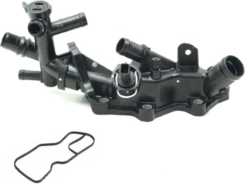 Autocraft Water Thermostat Housing with Seal Compatible with Capture Clio 4 Kadjar Kangoo Megane Scenic Thalia Twingo Dacia Logan 2 Lodgy Duster Dokker Sandero Micra V OEM: 110608635R