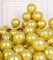 AULE Kleine Luftballons Gold Metallic: 50 Stück 5 Zoll Luftballon Klein Goldene Helium Ballons Latex Ballon für Graduation Jahrestag Junggesellenabschied Geburtstag Deko