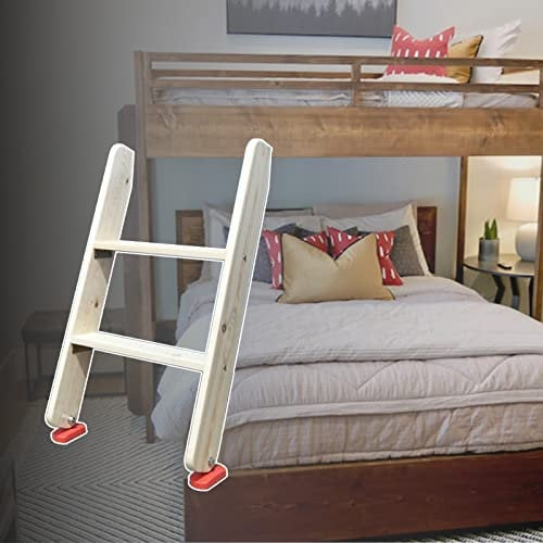 scaletta letto a castello Scaletta di Ricambio in Legno per Letto a Castello, Scala a Castello Antiscivolo Carico 100kg, Solo Scala per Letto a Castello per Uso Domestico, Scalette per Cuccette Camper