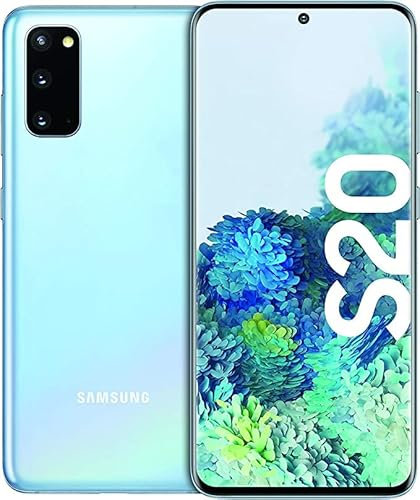 SAMSUNG Galaxy S20 5G, 128GB, Blu Nuvole (Ricondizionato) Smartphone Originale di fabbrica in esclusiva per il mercato europeo (versione internazionale)
